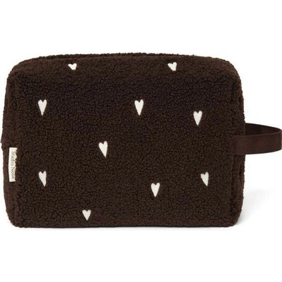 Studio Noos toaletná taštička Teddy Toiletry chocolate hearts