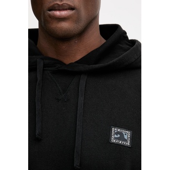 Rip Curl Памучен суичър Rip Curl AOTS мъжки в черно с качулка с апликация 099MFL (099MFL)