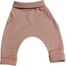 MKcool Tepláčky rostoucí BAGGY z počesané teplákoviny MK2338 latté