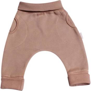 MKcool Tepláčky rostoucí BAGGY z počesané teplákoviny MK2338 latté