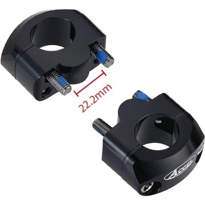ACCEL držáky/zvedáky na řidítka (spodní-22,2/horní-22,2mm) výška 20mm barva černá (BM-34BK22/22) – Hledejceny.cz