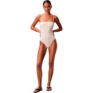 Calvin Klein Бански костюм Calvin klein LV00Q62709 Bandeau swimsuit - White (Antique White)