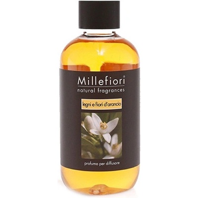 Millefiori Milano Náplň do aroma difuzéru NATURAL Dřevo a pomerančové květy 250 ml