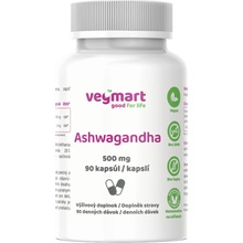 Vegmart Ashwagandha 500 mg 90 kapslí