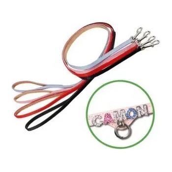 Camon Krystal - Повод за кучета 1, 2см/ 120 см. - червен