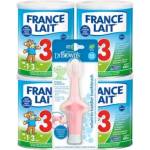 France Lait 3 с желязо + DHA от 1 година 4x400g + Dr. Brown’s Четка за зъби Слонче (IP4995)
