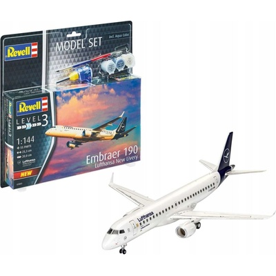 Revell Plastikový model letadla 03883 Embraer 190 Lufthansa New Livery 1:144