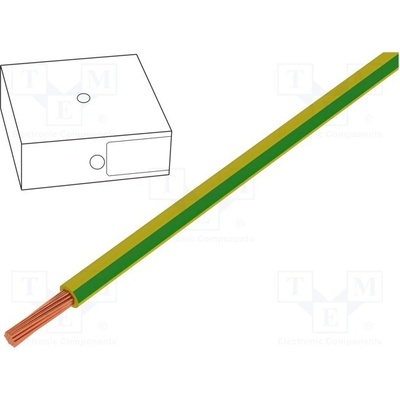Helu 11019336 Vodič H05V2-K lanko Cu 0,75mm2 20AWG PVC žluto-zelená 100m