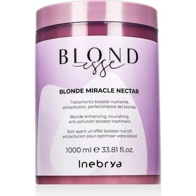 Inebrya BLONDesse Blonde Miracle Nectar подхранваща грижа за детоксикация и поддържане на русия цвят на косата 1000 ml унисекс
