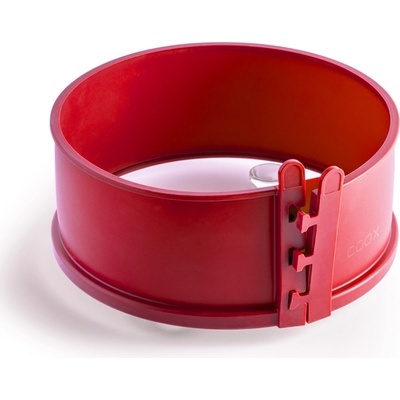 coox SPRING Forma průměr 18 cm se skleněnou základnou a nožičkami Červená