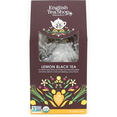 English Tea Shop Černý čaj s citronem bio 15 pyramidek