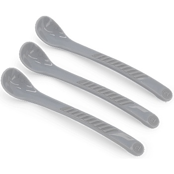 Комплект лъжички Twistshake 3 броя 6+ м Pastel Grey (7350083121844)