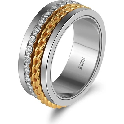 Majya Stříbrný antistresový prsten ARON 11352 9