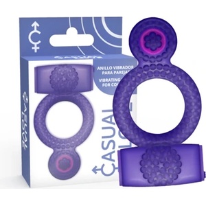 Casual love - ring vibrating двоен pleasure лилав