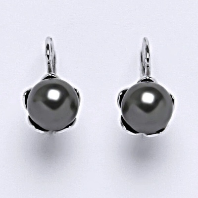 Čištín Swarovski perly dark gray NK 1351