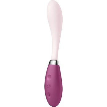 Satisfyer G-Spot Flex 3 - акумулаторен G-точков вибратор (розово-червен)
