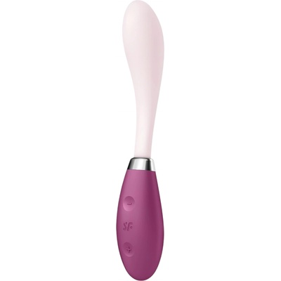 Satisfyer G-Spot Flex 3 - акумулаторен G-точков вибратор (розово-червен)