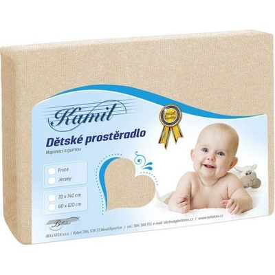 veratex jersey prostěradlo světle béžové 60x120