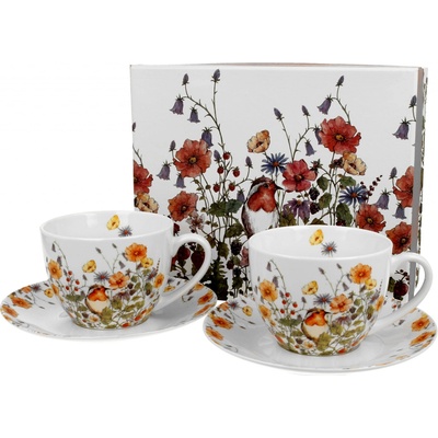 Duo Porcelánová šálka s podšálkou Wild Birds 2 x 280 ml
