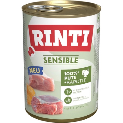 Rinti Sensible morčacie a mrkva 24 x 400 g