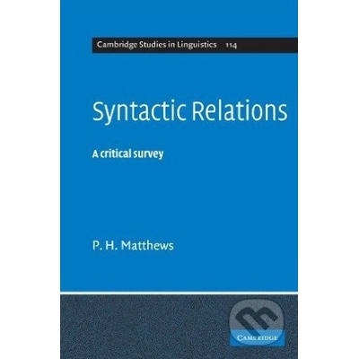 Syntactic Relations - P.H. Matthews