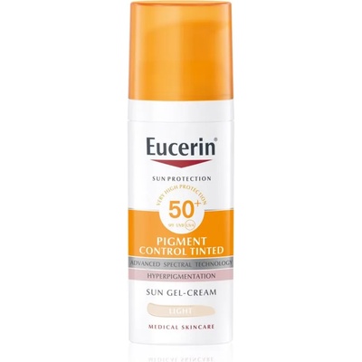 Eucerin Sun Pigment Control Tinted грижа-защита срещу хиперпигментация на кожата SPF 50+ цвят Light 50ml