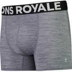 Mons Royale Мъжко мериносово термобельо Mons Royale Hold 'em Shorty Boxer Merino base layer - Grey Heather - размер XXL (015-0871-1815)
