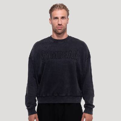 GymBeam Светла блуза Persistence Washed Black XXL