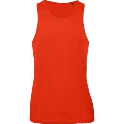 B&C tílko Inspire Tank T, bez rukávu, pánské COT-01TM72u3501 Červená ohnivá
