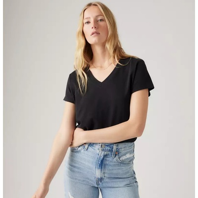 Levi´s dámské triko s výstřihem do V A8774-0008 Černá