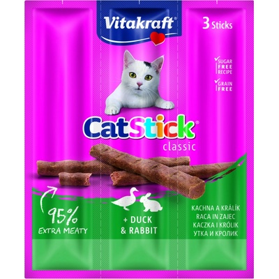 Vitakraft Cat Stick classic kačka a králik 3 x 6 g