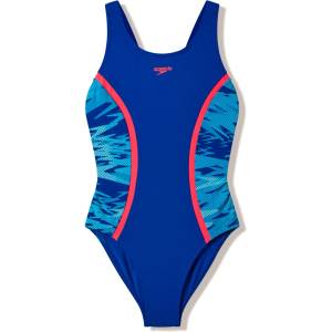 Speedo Детски бански костюм Speedo Kid's Hyperboom Splice Muscleback Swimsuit - Night Watch / Hyper Teal - размер 176 (EU) (750-3082-0217)