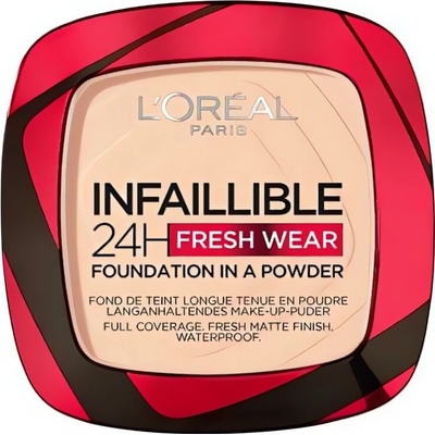 L'Oréal Paris Infaillible 24H Fresh Wear Foundation In A Powder dlouhotrvající pudrový make-up 140 Golden Beige 9 g
