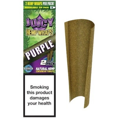 Juicy Jay’s konopné blunty hemp wraps purple hroznové víno 2 ks