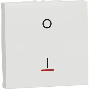 Schneider Electric SE Двуполюсен ключ 16А с индикатор 2 мод. цвят Бял Unica - NU326218S (NU326218S)