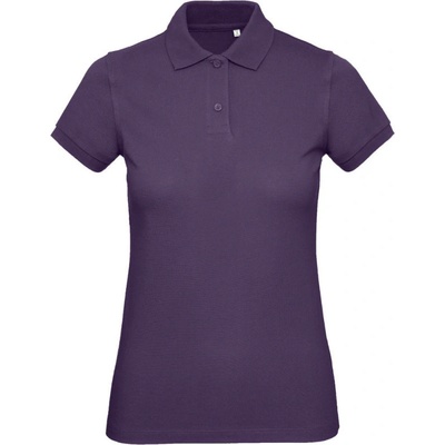 B&C Polokošile Inspire Polo piqué z bio bavlny dámské krátký rukáv COT 010440u3800 Purpurová radiant
