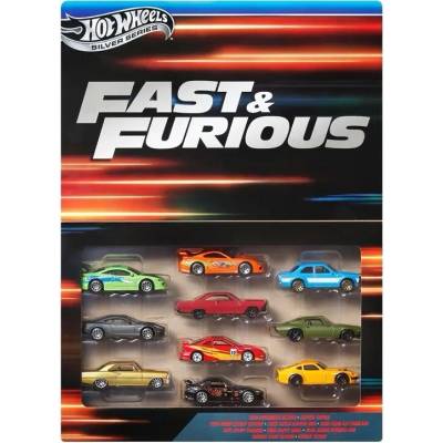 Mattel Hot Wheels 10 autíček Fast & Furious