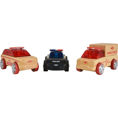 Дървени коли Mini 3-Pack rescue vehicles 53106