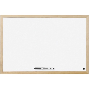 Bi-Office Дъска Bi-Office бяла с дървена рамка, 30х40 cm (05556-А-BI-OFFICE)