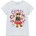 GUESS Бяла тениска за мини момиче с цветни надписи с глитери и мече Guess