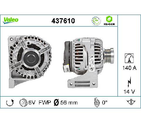Alternátor VALEO 437610