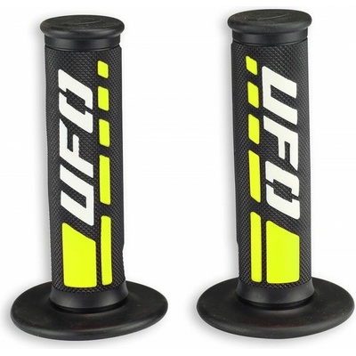 UFO gripy TRAX barva černá / žlutá fluorescenční / bílá