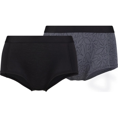Stoic Дамско синтетично термобельо Stoic Women's TrosaSt. Hipster 2-Pack Synthetic base layer - Ink Grey AOP / Black (114-3882-0112)