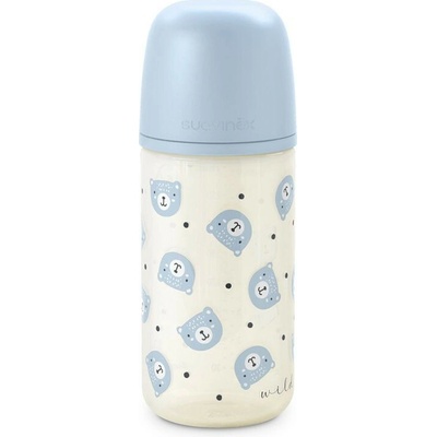 Suavinex fľaša sklenená Wild & Free fyziologická SX Pro SF modrá 240 ml