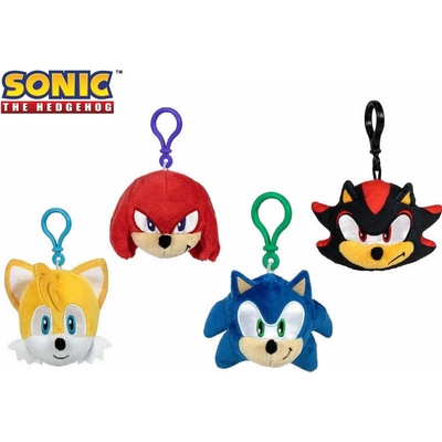 Přívěsek na klíče a batoh CurePink 3D s karabinou Sonic the Hedgehog Ježek Sonic Sonic 12 cm KC24984SON SON