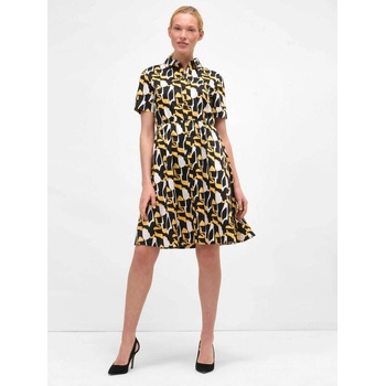 orsay Жълто-черна рокля-риза с десен ORSAY Orsay | Cheren | ЖЕНИ | XXL