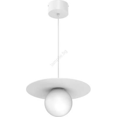 Luminex Пендант на кабел FLAT 1xE27/15W/230V бял (LU9622)