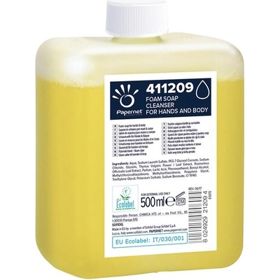 Papernet Сапун на пяна Papernet, за ръце и тяло, 1250 дози, 500 ml