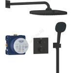 GROHE 348822430 - Душ комплект precision 250 × 250 мм черен (gh1083)