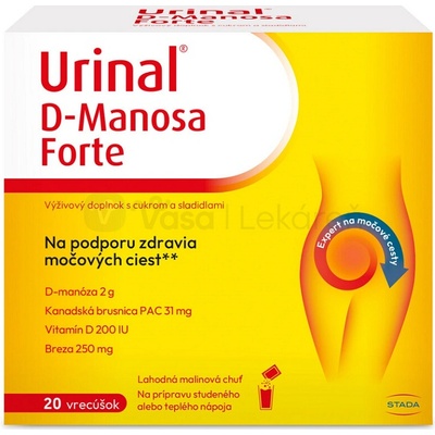 Urinal D-Manosa Forte vrecúška inov. 2026 20 ks